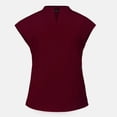 thumbnail image 5 of Ensemble de Sarraus pour Femmes, Haut de Sarrau Extensible à Col Montant et Pantalon Jogger à Cordon avec Multiples Poches, Anti-Froissement, Uniforme de Travail Infirmier, Ensemble à Col Montant, Uniforme Confortable, Bourgogne, 5 of 5
