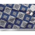 thumbnail image 2 of Soimoi Poly Georgette Fabric Floral Block Print Fabric by Yard 52 Inch Wide, 2 of 3