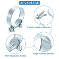 thumbnail image 3 of Unique Bargains 10Pack Mini Fuel Line Pipe Hose Clamp Clip, Adjustable 27-29mm, Zinc Plated, 3 of 5