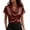 Wine, variant on Pisexur Womens Blouses Classic Satin Silk Cowl Neck Short Sleeves Tops for Women Casual Business Blouses for Women Office Work Ladies Top Comfortable Solid Color Going Out Tops S-2XL Black