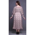thumbnail image 4 of Bimba Floral Ladies Printed Boho Gypsy Summer Smocked Maxi Long BeachDress-X-Large, 4 of 5