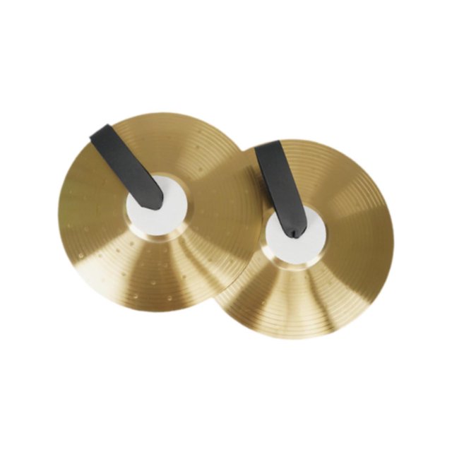 maskred Crash Cymbale Tambour Portable Polyvalent pour Concert Adultes 12 Pouces Performance Scène Doré 16 Pouces