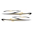 thumbnail image 1 of Thinsony Personalized Car Stickers And Decals Cool Style And Easy To Attach Fashionable Black and Gold 1Set, 1 of 4