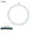 thumbnail image 2 of Unique Bargains 18' Metal Wire Wreath Frame Christmas Holiday Form Hanger, Green 2 Pack, 2 of 5