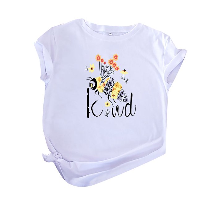 T-Shirts à Manches Courtes pour Femmes T-Shirts Décontractés pour Femmes à Imprimé Graphique Floral T-Shirt à Manches Courtes pour Enseignante Hauts T-Shirts pour Femmes Décontractés