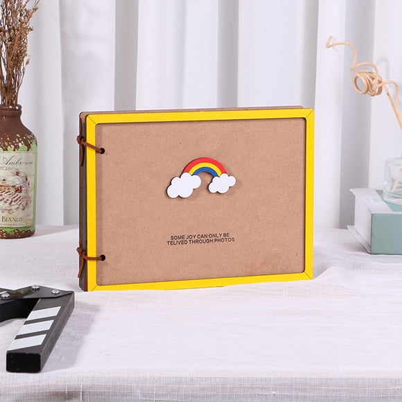 SuoKom Travel Diary Photo Book,Scrapbook, Photo Album,Retro Style Travel Souvenir, Vintage Guestbook Diy Anniversary Wedding Travel Writing Baby Friend Gift