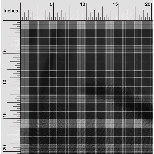 oneOone Cotton Poplin Fabric Madras Check Print Fabric BTY 42 Inch Wide