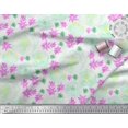 thumbnail image 3 of Soimoi Purple Viscose Chiffon Fabric Floral Decor Fabric Printed BTY 42 Inch Wide, 3 of 3