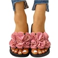 thumbnail image 2 of LSLJS Mode Femmes Décontracté Grandes Fleurs Sandales Plates Chaussures Flip Flop, Pantoufles pour Femmes, 2 of 9