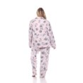 thumbnail image 4 of White Mark Women's Floral Long Sleeve Button-Down Pajama Set, 4 of 6