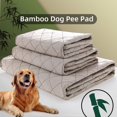 thumbnail image 4 of Tapis pour Animaux en Fibre de Bambou Naturelle Imperméable Réutilisable Lavable Anti-Fuite, 4 of 6
