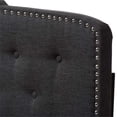thumbnail image 4 of Baxton Studio Lucy Fabric Tufted Queen Headboard in Dark Gray, 4 of 5