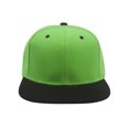 thumbnail image 2 of Top Headwear Flat Bill Adjustable Snapback Cap - Green/Black, 2 of 2