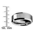 thumbnail image 4 of 8MM High Polish / Matte Finish Men's Tungsten Ring Wedding Band, 4 of 5