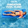 thumbnail image 2 of Texas Recreation Sunsation 1.75"" Thick Swimming Pool Foam Pool Floating Mattress Bahama Blue, 2 of 10