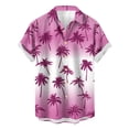 thumbnail image 2 of Weiqiqre Mens T-shirts Loose Fit, Floral Print Tropical Button Down Shirts, 2 of 3