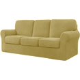thumbnail image 1 of CHUN YI Stretch Checks Spandex Sofa Cover Separate Backrests Cushions Cover Slipcover, 1 of 5