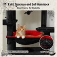 thumbnail image 4 of Large Cat Tree cm Cat Tower for Large Cats Cat Condo with Sisal-Cove Scratching Posts and Pads Padded Perch Dual Condo and Basket for Indoor Cats-Grey Small, 4 of 6