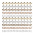 thumbnail image 1 of 1000PCS 7MM DIY Accessories Material Natural Beads Flower Caps Spacer Pendant Hollow End Caps Jewelry Charm (Assorted Color), 1 of 6