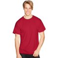 thumbnail image 1 of Hanes Mens ComfortBlend EcoSmart 4-Pack Crewneck T-Shirts, 2XL, Deep Red, 1 of 2