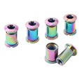 thumbnail image 2 of S SERENABLE 5pcs Bike Chainring Bolt Nuts Solid Chainwheel Screws Replacement Sprockets -Triple Disc, 2 of 9