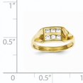 thumbnail image 2 of 10K Yellow Gold CZ Cubic Zirconia Polished Child'S Ring, 2 of 2