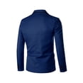 thumbnail image 3 of EGNMCR Jackets for Men Men's Fashion England Solid Color Casual Single Breasted Suit, 3 of 3