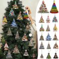 thumbnail image 1 of Pendentif de Noël Série Modèle Résistant aux Intempéries Porte en Bois Décoration Signe Enfants Cadeau, 1 of 9