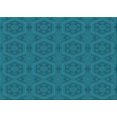 thumbnail image 1 of Ahgly Tapis Rectangulaire Lavable en Machine Intérieur Transitionnel Turquoise Foncé Vert, 4 Pieds x 6 Pieds, 1 of 7