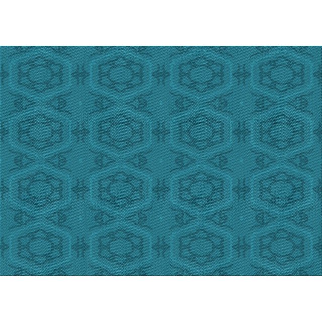 Ahgly Tapis Rectangulaire Lavable en Machine Intérieur Transitionnel Turquoise Foncé Vert, 4 Pieds x 6 Pieds