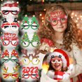 thumbnail image 3 of PVCS 2022 Christmas Glasses Frame Cartoon Stereo Glasses Party Props - Five-pointed Star, 3 of 5