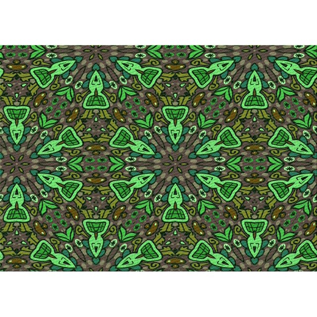 Ahgly Tapis Rectangulaire Lavable en Machine Intérieur Transitionnel Vert Forêt Foncé, 3 Pieds x 5 Pieds