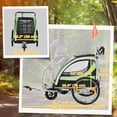 thumbnail image 3 of Aosom Remorque pour Vélo d'Enfant avec Rangement, Harnais à 5 Points, Poussette pour Bébé Verte, 3 of 10