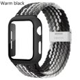 thumbnail image 1 of LEIXIUER Nylon Band for Apple Watch Bands with Case 45mm 41mm, Adjustable Braided Solo Loop with Glass Screen Protector Case ,Soft Wristband Stretch Nylon Elastic Strap for Apple Watch Series 7 45 mm, 1 of 6