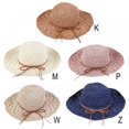 thumbnail image 2 of Women Summer Hand-woven Sun Hat Foldable Wide-side Cap Fisherman Cap Straits Sun Cap, 2 of 4