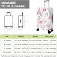 thumbnail image 4 of Travel Luggage Cover Suitcase Protector Fits 18-32 Inch Luggage Wheel Covers Patterned Travel Related Items Flower Luggage Protector Elastic Luggage Anti-scratch Suitcase Cover XL, 4 of 5