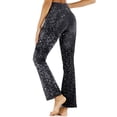 thumbnail image 4 of MAWCLOS Pantalon Évasé à Jambe Grand Taille Haute pour Femme, Couleur Unie, Gris, G, 4 of 7