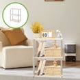 thumbnail image 2 of WRKEKC Clearance 4-Tier Ventilated Plastic/Metal Shelving Unit, Multi-Purpose Storage Rack for Pantry/Laundry/Basement (16.14×8.46×31.3in), 2 of 6