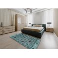 thumbnail image 4 of Ahgly Company Tapis Abstraits Abstraits Bleu Foncé Gris Bleu, 2' x 3', 4 of 6