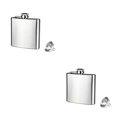 thumbnail image 3 of QualitChoice 4 5 6 7 8 10 18oz Stainless Steel Hip Alcohol Flask Cap + Funnel 6 oz 2Set, 3 of 6