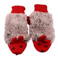thumbnail image 2 of XZNGL Cartoon Hedgehog Wool Double Layer Thermal Insulation with Finger Weave Gloves, 2 of 7