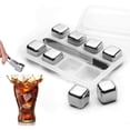 thumbnail image 3 of Stainless Steel Ice Cubes, Durable Reusable Chilling Stones for Whiskey Wine, 3 of 4