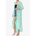 thumbnail image 3 of TheMogan Cardigan Long à Manches Longues en Maille pour Femmes Mi-Mollet Caftan Transparent, 3 of 6