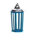 thumbnail image 1 of Nikki Chu 5001064 Azul Beach Lantern, Blue - Large, 1 of 2