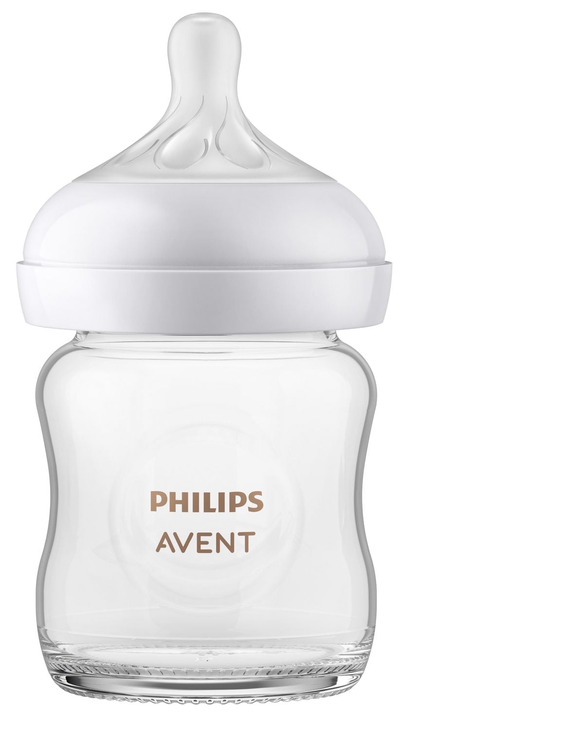 Philips Avent Glass Natural Baby Bottle with Natural Response Nipple, 4oz Bottle, SCY910/01