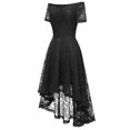 thumbnail image 3 of WEAIXIMIUNG Robes Tendance pour Invitées de Mariage pour Femmes Printemps 2024 Grande Taille Robe à Épaules Dénudées Asymétrique en A Robe de Cocktail de Mariage Rouge P, 3 of 4