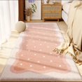 thumbnail image 4 of Chok Soft Bedroom Rugs - Bedside Rug  Flocking Carpet with Non-Slip Rubber Bottom  Modern Design  Easy to Clean - Ideal for Bedroom  Living Room  Nursery  College Dorm - 40cmx80cm, 4 of 7