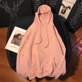 thumbnail image 3 of serony Spring Sweat à Capuche Imprimé Hommes Femmes Pull à Capuche Manteau Couple Top, Rose, L, 3 of 7