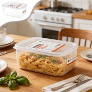 EARKITY Transparent Rectangular Plastic Food Storage Containers For The Home Ideal For Kitchen Snacks Dried Goods And Keeping Grains And Pulses Fresh
