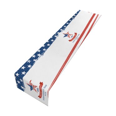 Chemin de Table en Lin Chemin de Table Tissé Drapeau de Table Jour de l'Indépendance avec Nappe en Lin Antidérapante Résistante à la Chaleur Chemin de Table Décoratif Tapis pour Table à Manger Table de Vacances